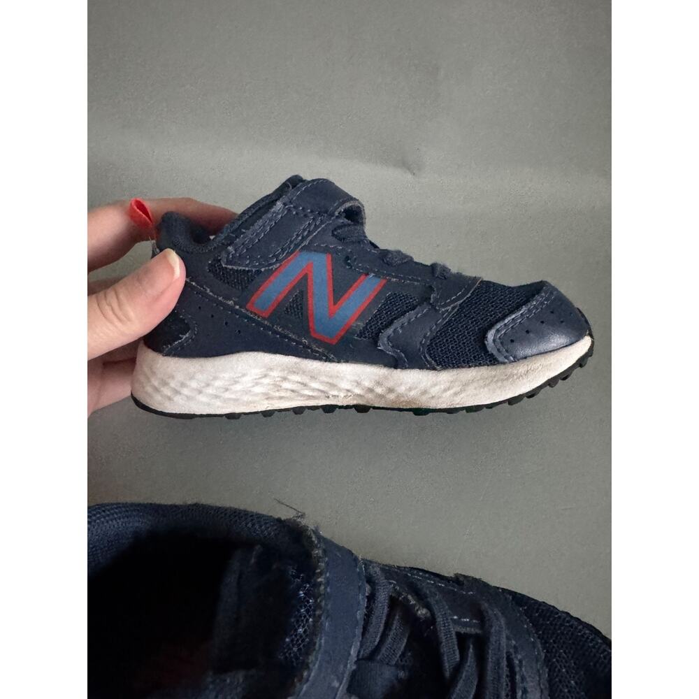 New Balance Sneakers Shoes Toddler Size 7.5 C Kids Blue and Red Play Shoes - Picture 5 of 6